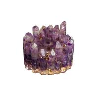 Crystal Detox Bowl, Natural Healing Crystal Cleansing Bowl for Energy Purification and Gemstone Storage(Amethyst)