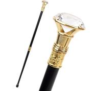Crystal Diamond Cane Clothing Accessories Cane Creative Fashion Metal Crutches New Year Performance Props