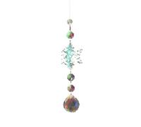 Crystal Diamond Moon Sun Catcher Butterfly Lotus Rainbow Christmas Decoration Home Garden Decoration Wind Chime(C-ball)