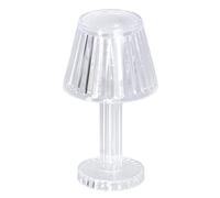 Crystal Diamond Table Lamp, Battery Powered Mini Bedside Lamp with Strong Light Transmission, Soft Glow for Bedroom, Nursery, Decor & Gifts (12cm, Built-in Battery)