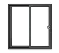 Crystal Direct Crystal uPVC Sliding Patio Right to Left in Dark Grey | Size: 1490mm x 2090mm Crystal Direct Dark Grey 1490mm x 2090mm