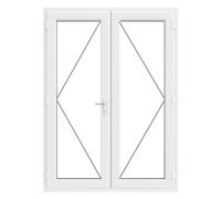 Crystal Direct French Door Left Hand Master in White | Size: 1590mm x 2055mm Crystal Direct White 1590mm x 2055mm