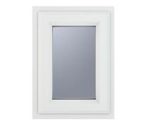 Crystal Direct Top Opening Window Obscure Glass in White | Size: 820mm x 820mm Crystal Direct White 820mm x 820mm