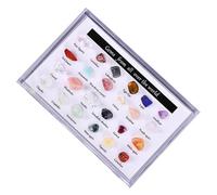 Crystal Display Case - Divided Transparent Container with 24 Crystals - Gemstone Display Case for Collectors, , Minerals, Storage, Meditation and Home Decoration