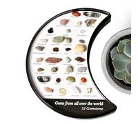 Crystal Display Case - Mineral and Gemstone Storage | Stone Showcase for Collecting, Spiritual Healing, Meditation and Home Decoration | Durable Transparent Storage