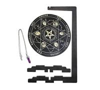 Crystal Display Stand - Wall Hanging Unit, Witch-Inspired Wooden Display Shelf For Crystals, Oils & Collectibles | Decorative Spiritual Organizer For Home, Witchy Room & Tabletop Decor