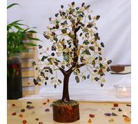 Crystal Divine Money Magnet Chips Crystal Tree Handmade Natural Gemstone Tree for Attract Money and Wealth Crystal Tree for Home Decor Bedroom Car Dashboard Decoration Good Luck Vastu Gifts