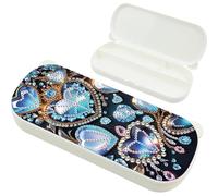 Crystal DIY Diamond Pencil Case Pen Brushes Accessories Travel Pencil Box,for Adult Beginners,Diamond Art Square Jewelry Gift for Women, Christmas Birthday Present