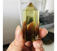 Crystal dot Citrine Column Obelisk Yellow Home Ornaments Decor(6-7cm,1pc) Gemstone Stone