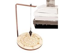 Crystal Dowsing Display Wooden Rotating Moon Phase Wiccan Crystal Holder