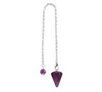 Crystal Dowsing Pendulum - Dowsing and Divination Crystal Pendulum Tool with Chain | Pointed Spiritual Pendant | Spiritual EnergyHealing Pendulum for ChakraBalancing, Meditation, Fortune Telling