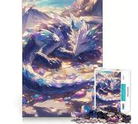 Crystal Dragon in Dessert 1000 Piece Jigsaws for Teenagers Casual Game Creative Play Fun Activity Home Accent (38x26cm)