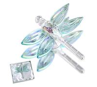 Crystal Dragonfly Figurine Glass Ornament Home Desktop Centerpiece