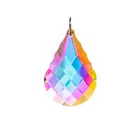 Crystal Drop Leaf Shell Sun Catchers,Prisms Suncatchers for Windows Geometric for Hanging Glass Rainbow Suncatcher Glass Crystal Suncatcher Pendant Feng Shui Wedding Home Window Ornament (pipa)