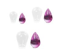 Crystal Dropper Silicone Mold Set - Reusable & Durable for Resin Jewelry Making, DIY Crafts, Home Decor - Smooth Realistic Design for Artists, Crafters, Exhibitions