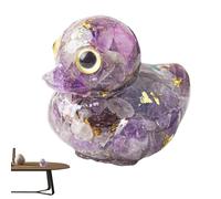 Crystal Duck Figurines, Desk Duck Decoration - Crystal Gravel Duck Table Decoration - Cute Animal Statue, Collectable Figure for Living Room, Bedroom, Closet Decoration