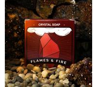 Ancient Wisdom Luxurious Handcrafted Crystal Elemental Soap - Fire Edition with Surprise Gemstone, Nourishing Ingredients & Captivating Fragrance