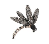 Crystal Encrusted Animal Brooch Stylish Metal Construction Snug Fastener Chest Pin Perfect For Outdoor Activities Elegant Animal Brooch For Formal Occasions