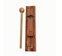 Crystal Energy Bar Chime - Rosewood Base & Transparent Crystal Bar, Hand Wind Chime Bell Instrument for Meditation, Sound Healing, Yoga and Classrooms(C Note)