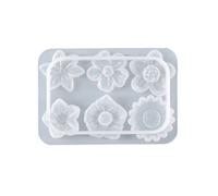 Crystal Epoxy Crowns Flower Shape, Aromatherapy Plaster Decoration, Silicone Pendant for Crafts, Decoration Moulds for Resin