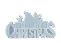 Crystal Epoxy Mold Christmas Santa Letter Listing Decoration Ornaments Silicone Silicone Jewelry Pendant