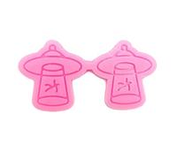 Crystal Epoxy Mold Silicone Mold for Pendant Alien Shape Silicone Jewelry Making Tool for Epoxy Resin Jewelry Making Resin Casting Keychain Molds Keychain Molding