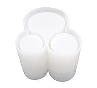 Crystal Epoxy Three-in-one Cosmetic Storage Box Dressing Table Finishing Pen Holder Silicone Mold Flower Pot Mold Storage Molds for Epoxy Resin Casting