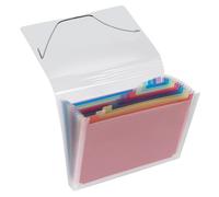 Crystal Expander File A4 12 Compartments Coloured