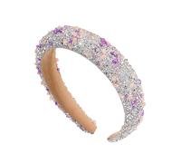 Crystal Fashion Headpiece Headband - Blings Wide Hairs Hoops | Fashion Gemstone Headband | Embellished Headpiece for Women Girls Daily Wear | Sparkly Wide Hair Hoop | Crystal Headbands for Women