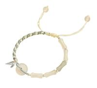 Crystal Feng Shui Wealth Bracelet - Green Jade Donut Harmony Buckle with Rose Quartz Bamboo Charm - Chakra Balance Meditation Jewelry for Luck and Prosperity(Jadeit Light)