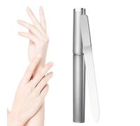 Crystal File for Nails, Manicure Nail File, Portable Professional Double Sided Etched Glass Fingernail File Manicure Pedicure Nail Care