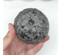 Crystal Flame Stone Moon raw Stone Decoration Ornaments, 80mm