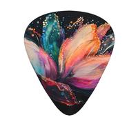 Crystal Flower guitar picks in three different thicknesses, suitable for electric guitar and band players