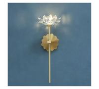 Crystal Flower Home Decor Lotus Lamps Bedside Lamp Living Room Wall Decor Lights Porch Wall Light