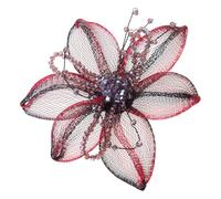 Crystal Flower Sew Brooch Trimmings Applique for Wedding Dress Curtain Scarf Do It Yourself Decorations Supplies Party Dress Brooch