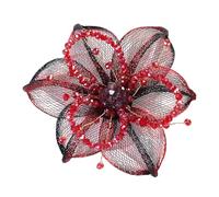 Crystal Flower Sew Brooch Trimmings Applique for Wedding Dress Curtain Scarf Do It Yourself Decorations Supplies Party Dress Brooch