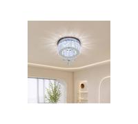 Crystal Flush Mount Ceiling Light with & Hanging Crystal Accent in Silver The hot sale Silver