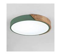 Crystal Flush Mount Ceiling Light Wood Led round Ceiling Light Dimmable Led Flush Mount Ceiling Lamp Fixture Close to Ceiling Lights Modern Ceiling Lamp for Bedroom, Kitchen, Children's Room Kindergar