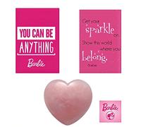 Crystal for Kids - Rose Quartz Puffy Heart for Barbie fan