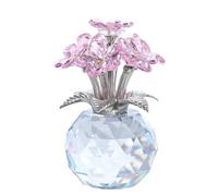 Crystal Forget-Me-Not Bouquet Figurines Gifts,Forget-me-not Gifts for Women Mom Friend Meaningful Remembrance Gifts, Romantic Gifts for Mom on Mother's Day Birthday Anniversary (Pink)