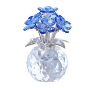 Crystal Forget-Me-Not Bouquet Figurines Gifts,Forget-me-not Gifts for Women Mom Friend Meaningful Remembrance Gifts, Romantic Gifts for Mom on Mother's Day Birthday Anniversary (Blue)