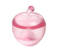 Crystal Fruit Unguis Art Measure with Impermeable Lid Permanent ABS Manicuring Brush Cleansing Container for Professional Studio Apartment Fruit Molded Unguis Brush Cup with Lid