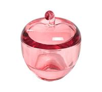 Crystal Fruit Unguis Art Measure with Impermeable Lid Permanent ABS Manicuring Brush Cleansing Container for Professional Studio Apartment Fruit Molded Unguis Brush Cup with Lid