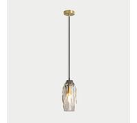 Crystal Full Copper MI-NI Chandelier Light Luxury Modern Minimalist LED Hanging Light Bar Bedroom Bedside Decorat Ceiling Pendent Lamp Adjustable Long Line Lighting Fixtures ，Ceiling Lighting
