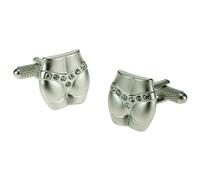 Crystal G-String Design Cufflinks in Gift Box - Onyx-Art London CK444