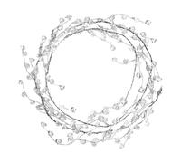 Crystal Garland - Pearls And Clear Acrylics Beads, Stunning Decorative Branch String For Weddings, Birthdays, And Holiday Decor, Beaded Crystals Garlands, Luxury Sparkling Christmas Ornament, Realist