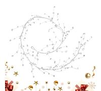 Crystal Garland - Portable Crystal String, Crystall Garland For Christmas Tree, Sparkling Realistic Ornaments, Crystals For Decoration Outdoor Chandelier Mantel Porch Stairs Winter Front Door