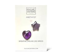 Crystal Gemstone Cards, Pocket-Sized with Poems and Gemstone Keepsakes (AMETHYST)