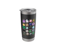 Crystal Gemstone Collector Amethyst Rose Quartz Illustration Stainless Steel Insulated Tumbler
