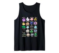 Crystal Gemstone Collector Amethyst Rose Quartz Illustration Tank Top